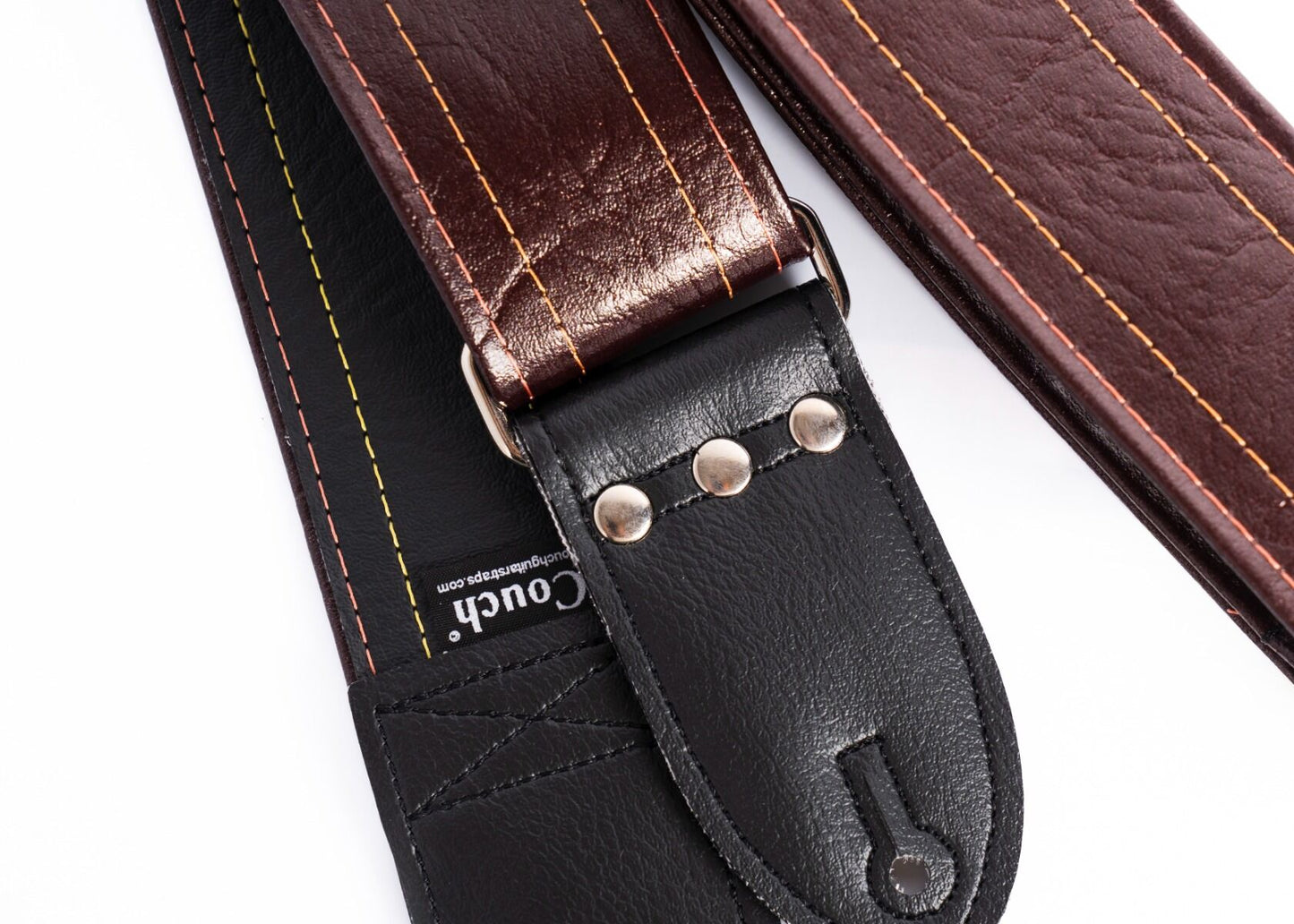 Couch Straps The Dark Walnut Vintage Cadillac Sunburst Deadstock Luggage Guitar Strap