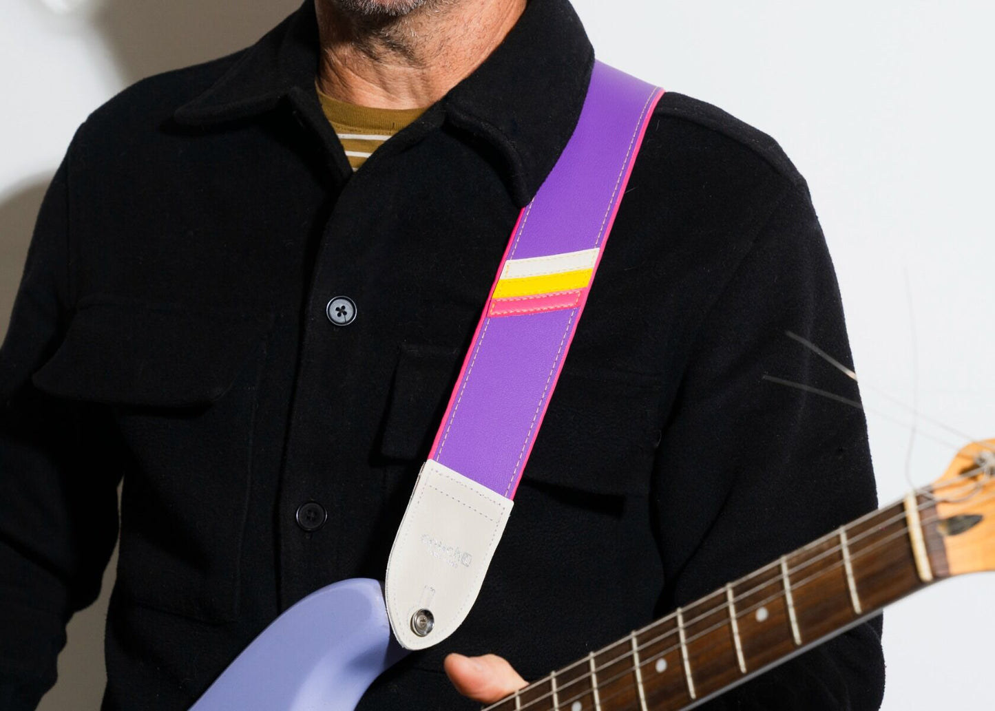 Couch Straps 90s Tracksuit Vegan Guitar Strap - V2