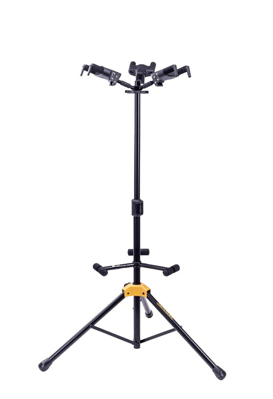 Hercules GS432B Plus Triple Guitar Stand With Backrest & Auto Grip