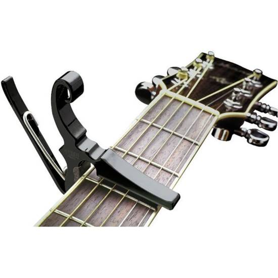 Kyser KG6BCA Quick Change Acoustic Guitar Capo - Black Chrome
