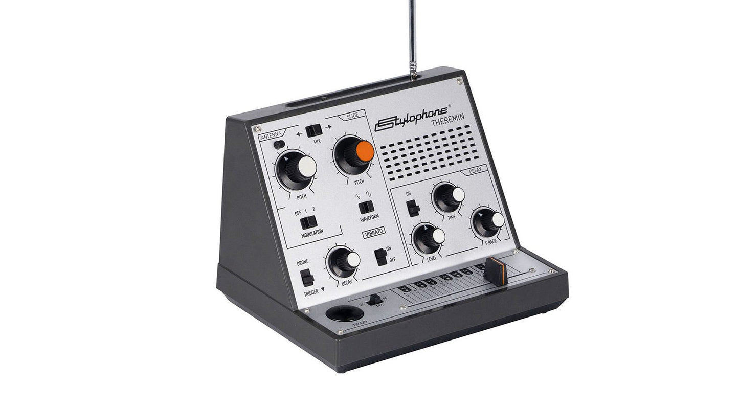 Dübreq Stylophone Theremin Portable Touch Sensitive Synthesizer