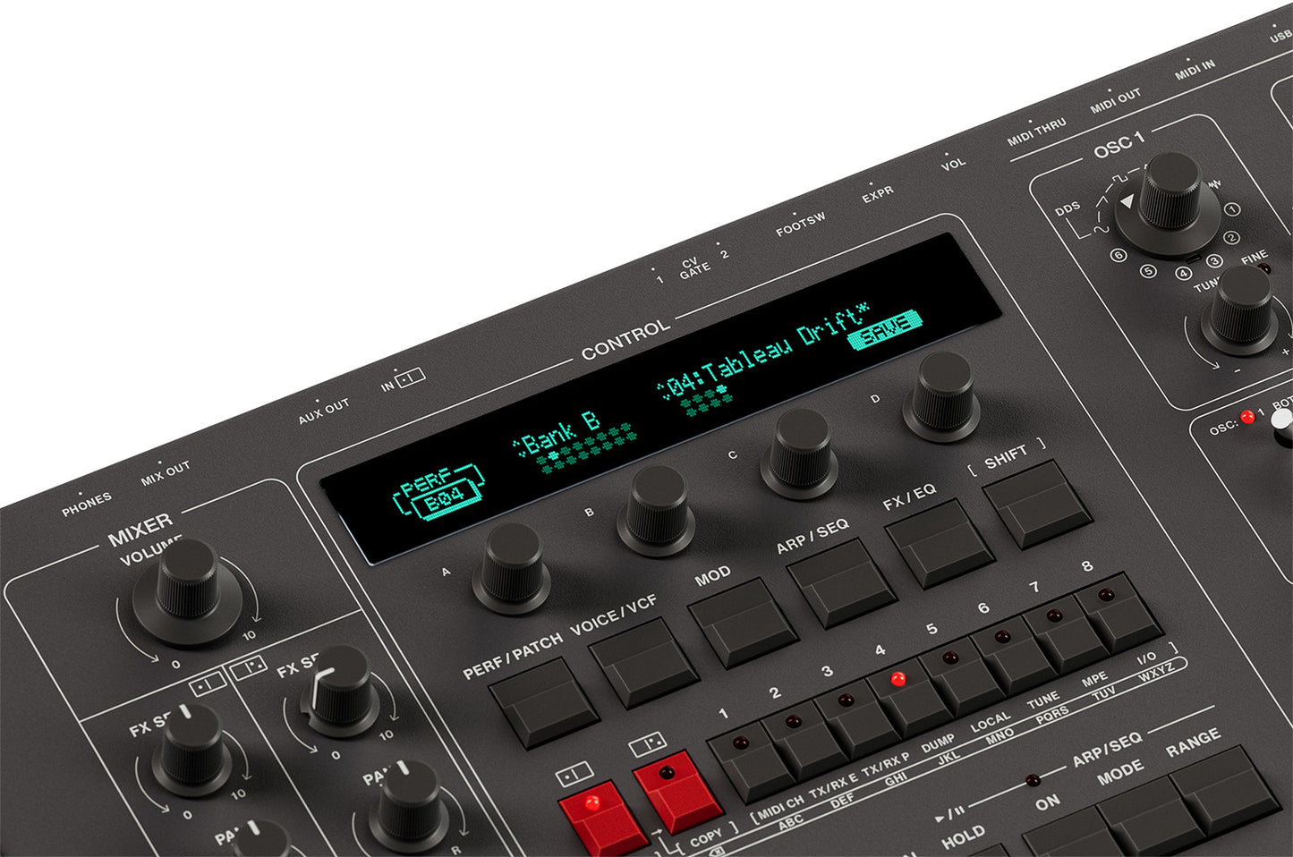 UDO DMNO 8-Voice Dual Timbre Synthesizer - Black