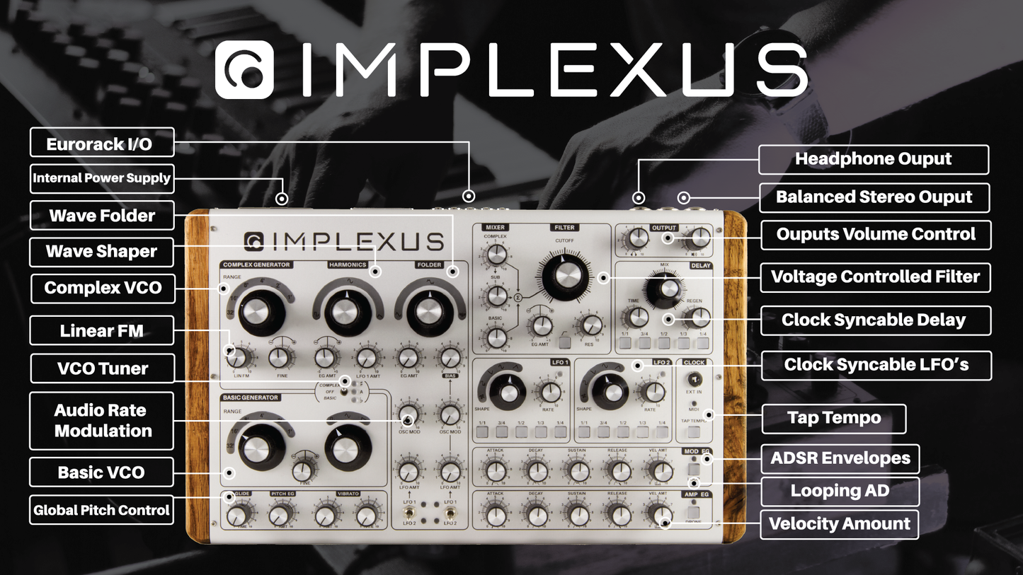 Majella Audio Implexus Hybrid Desktop Analogue Synthesizer