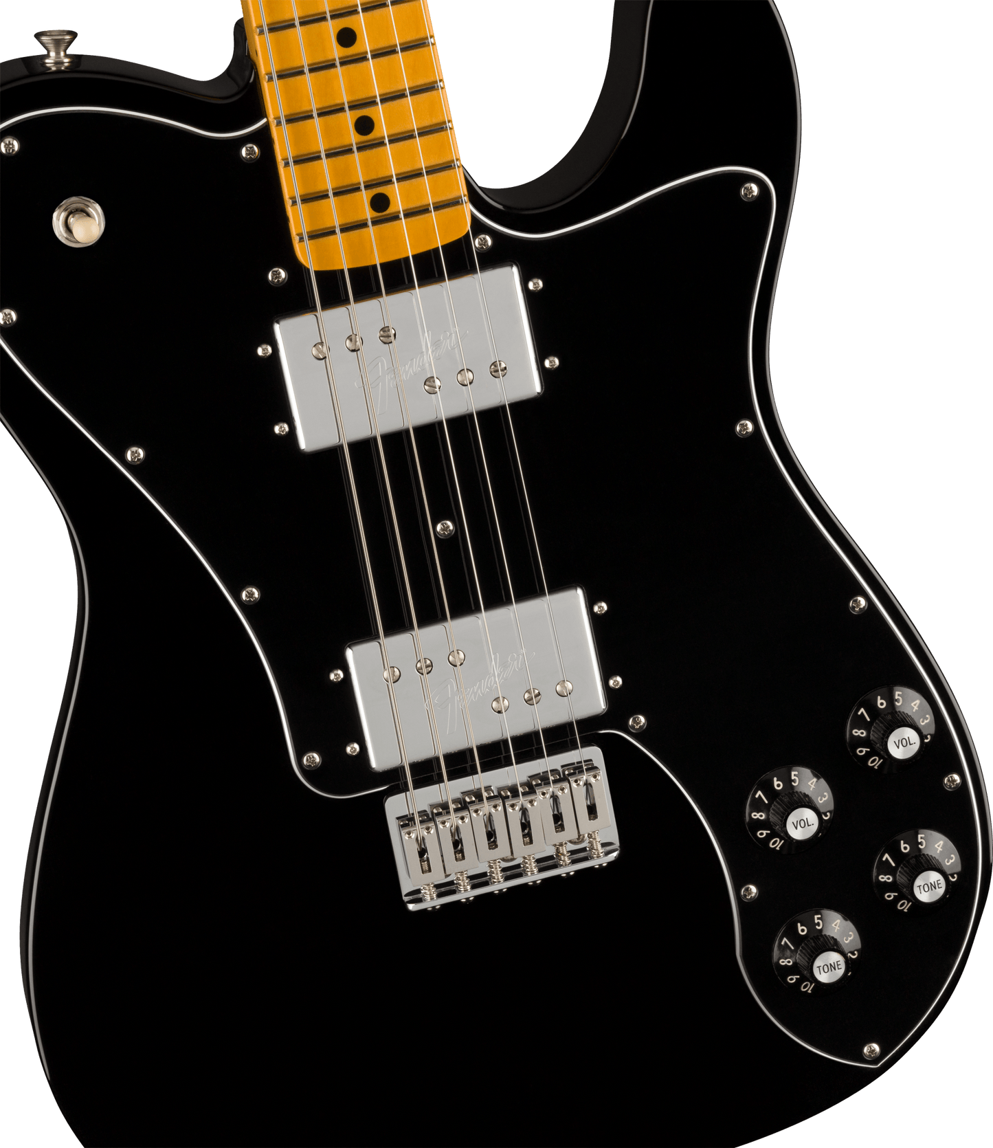 Fender American Vintage II 1975 Telecaster Deluxe - Maple Fingerboard - Black
