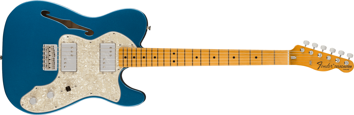 Fender American Vintage II 1972 Telecaster Thinline - Maple Fingerboard, Lake Placid Blue