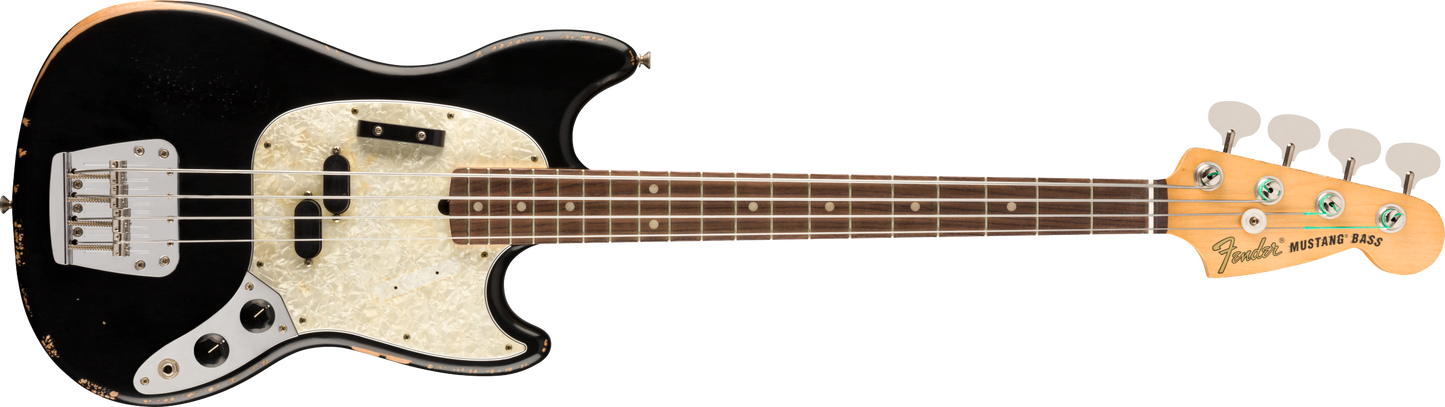 Fender JMJ Road Worn Mustang Bass - Black