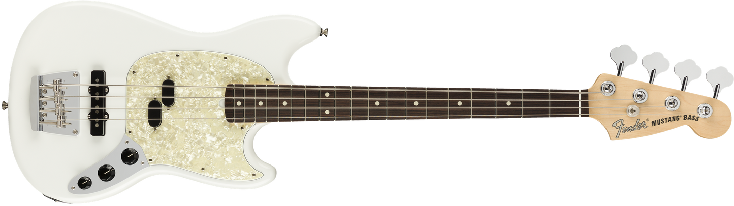 Fender American Performer Mustang Bass - Arctic White