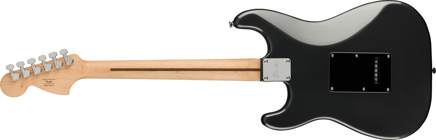 Fender Squier Affinity Series Stratocaster HSS Pack - Charcoal Frost Metallic with Frontman 15G