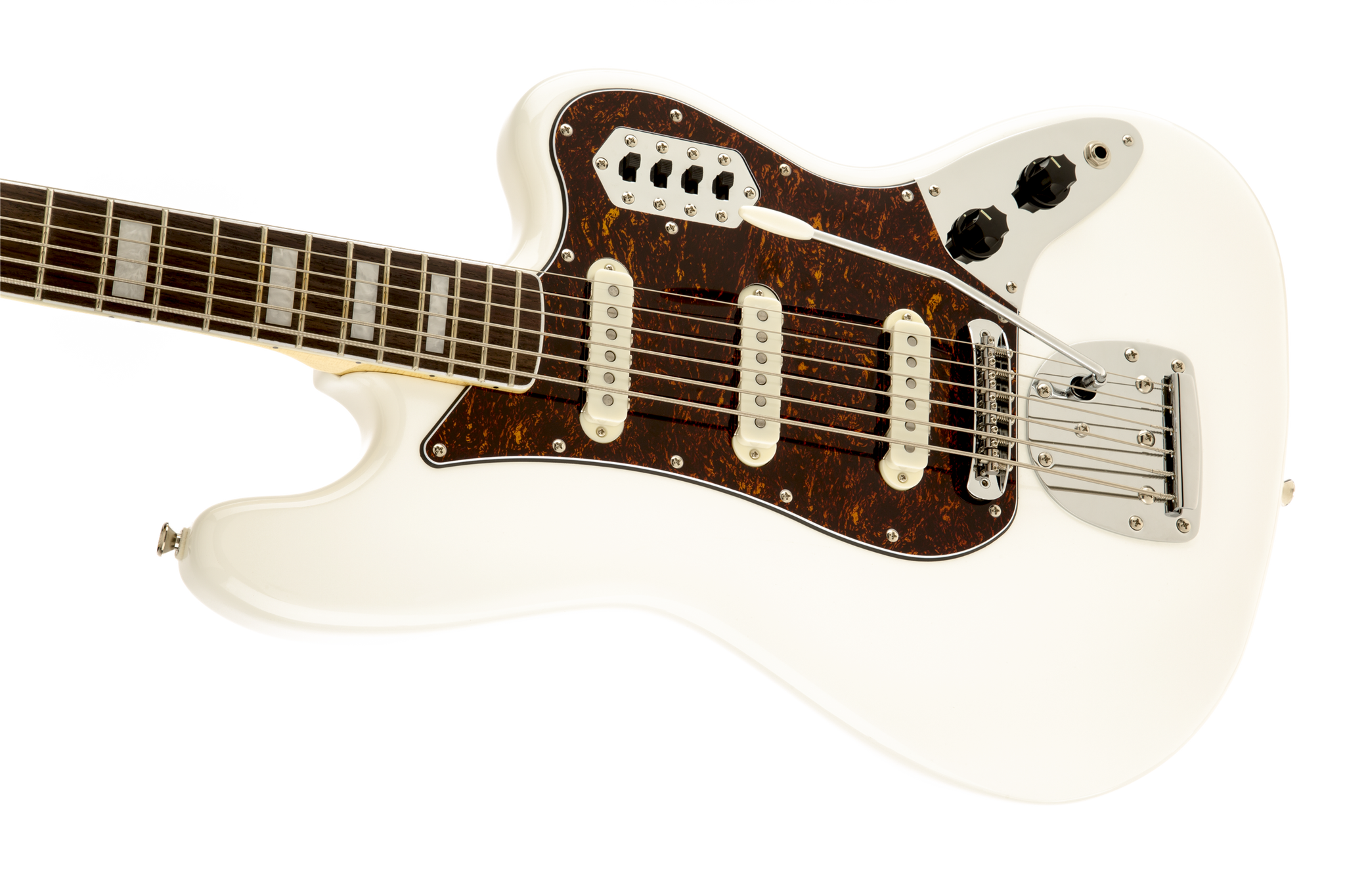 Squier bass vi shop white
