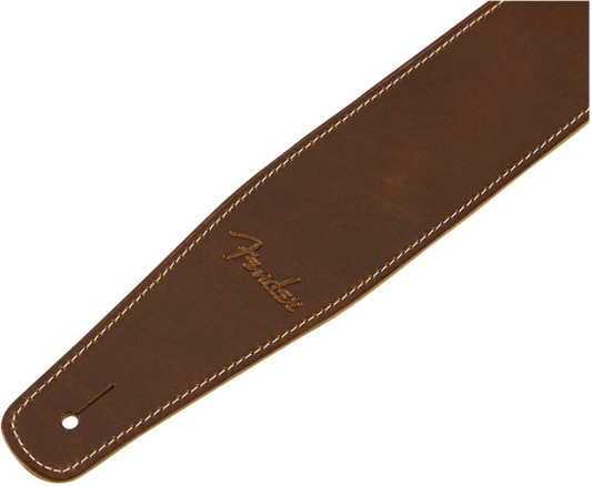 Fender Broken-In Leather Strap - Tan 2.5"