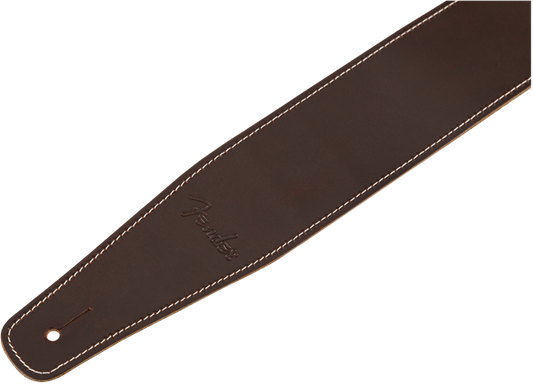 Fender Broken-In Leather Strap, Brown 2.5"
