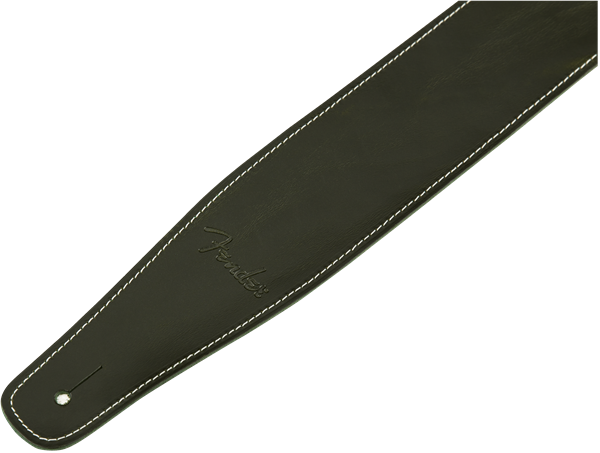 Fender Broken-In Leather Strap - Green 2.5"