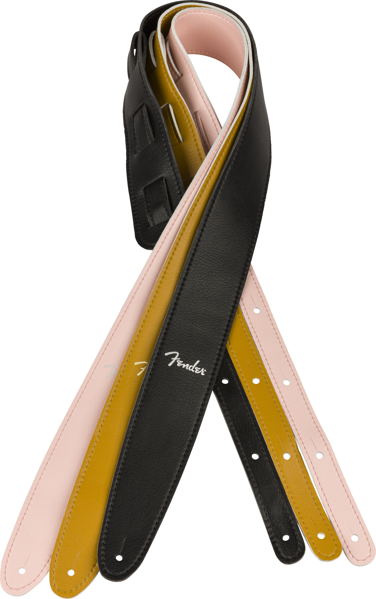 Fender Vegan Leather 2.5" Strap - Black