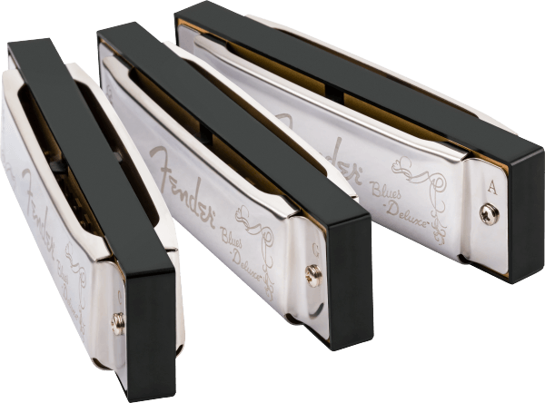Fender Blues Deluxe Harmonica (Set of 3)