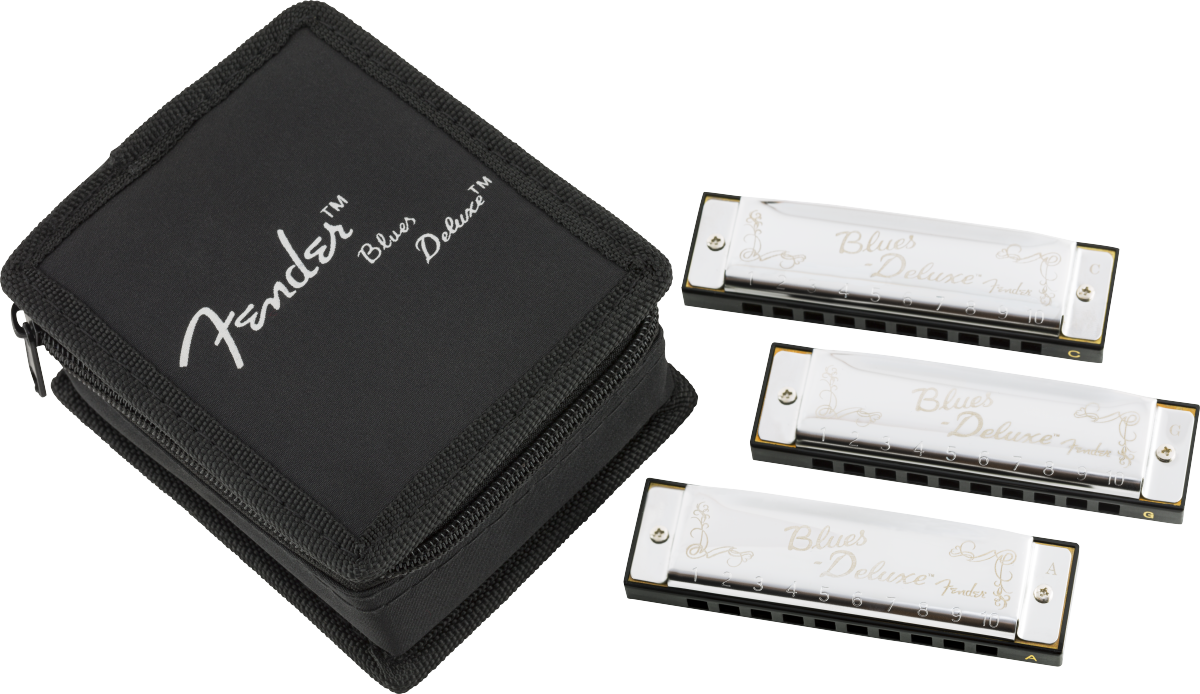 Fender Blues Deluxe Harmonica (Set of 3)