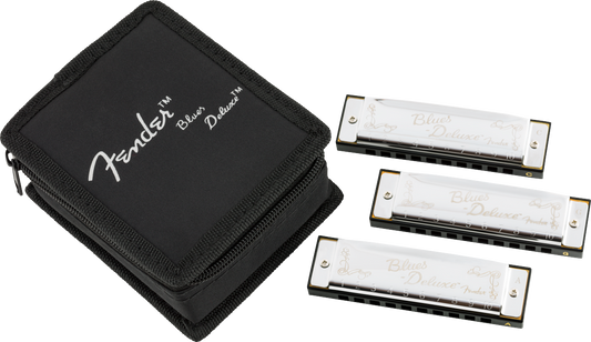 Fender Blues Deluxe Harmonica (Set of 3)