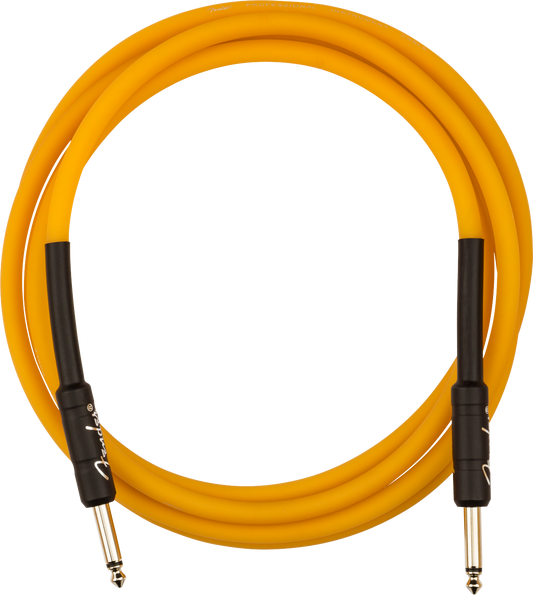 Fender Professional 10' Glow in the Dark Cable - Orange