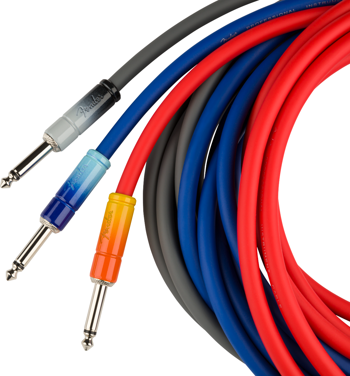 Fender 10' Ombré Instrument Cable - Tequila Sunrise