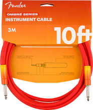 Load image into Gallery viewer, Fender 10&#39; Ombré Instrument Cable - Tequila Sunrise
