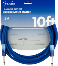 Load image into Gallery viewer, Fender 10&#39; Ombré Instrument Cable - Belair Blue
