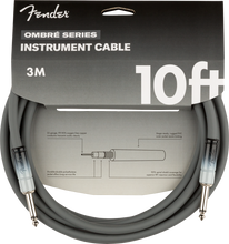 Load image into Gallery viewer, Fender 10&#39; Ombré Instrument Cable - Silver Smoke
