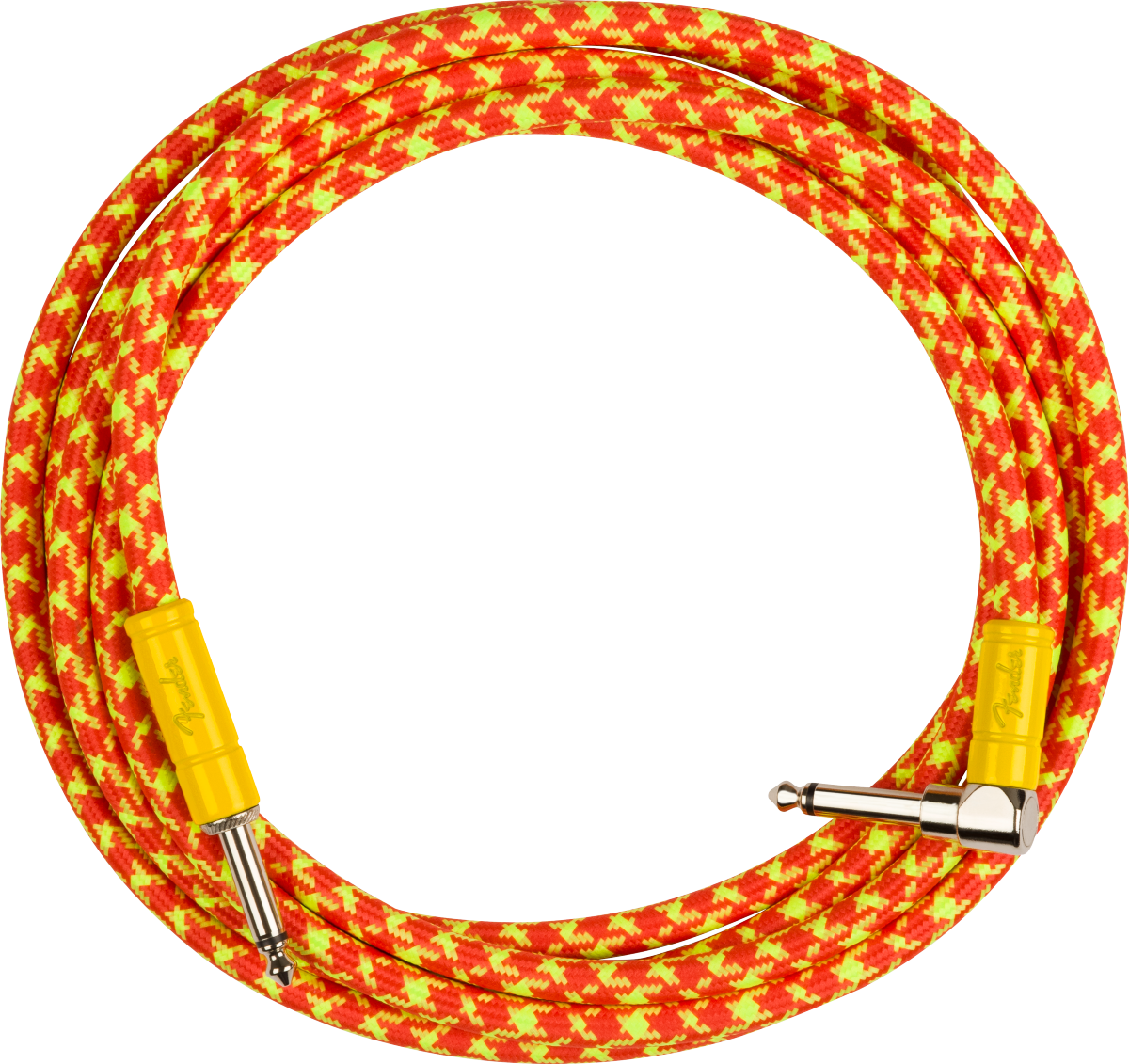 Fender Mononeon Instrument Cable - Angled/Straight 10' - Orange