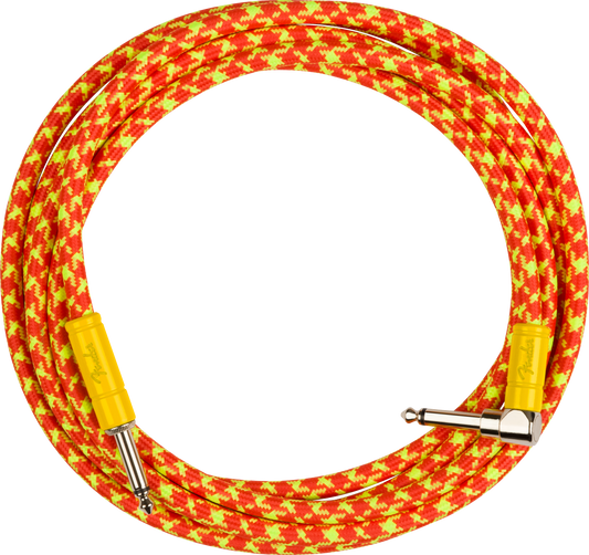 Fender Mononeon Instrument Cable - Angled/Straight 10' - Orange
