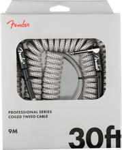 Load image into Gallery viewer, Fender Professional Coil Cable 30&#39; - White Tweed
