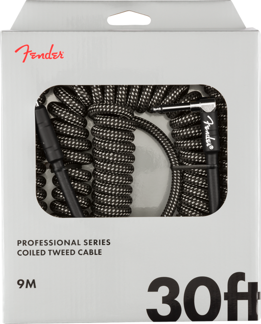 Fender Professional Coil Cable 30' - Grey Tweed