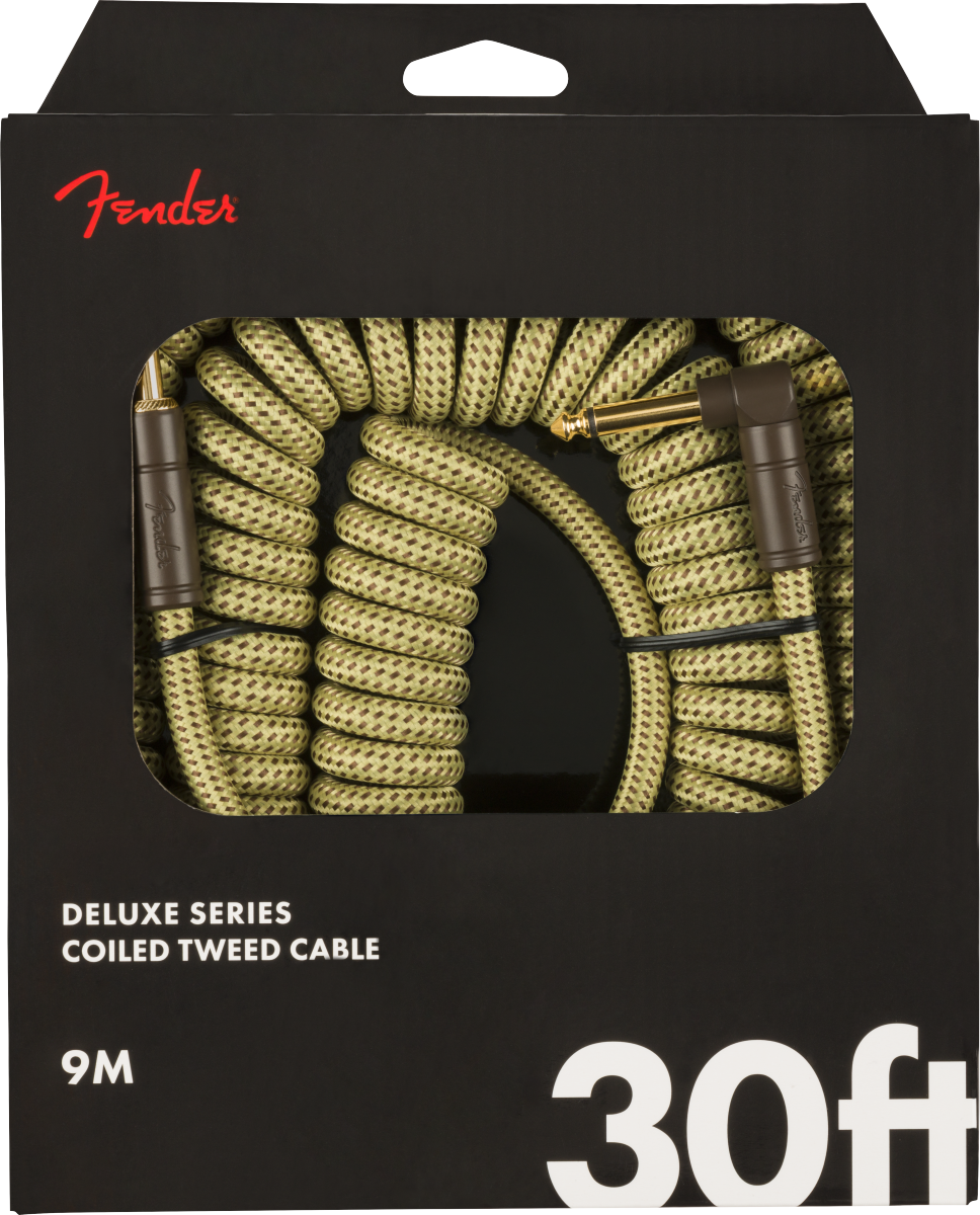 Fender Deluxe Coil Cable 30' - Tweed