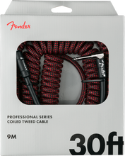 Load image into Gallery viewer, Fender Professional Coil Cable 30&#39; - Red Tweed
