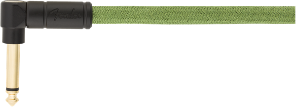 Fender 10' Angled Festival Instrument Cable Pure Hemp Green