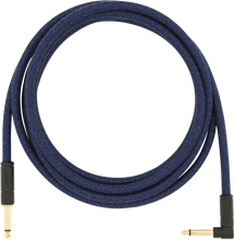 Load image into Gallery viewer, Fender 10&#39; Angled Festival Instrument Cable Pure Hemp Blue Dream
