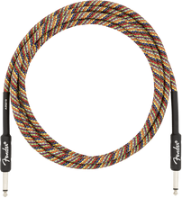 Load image into Gallery viewer, Fender 10&#39; Festival Instrument Cable Pure Hemp Rainbow

