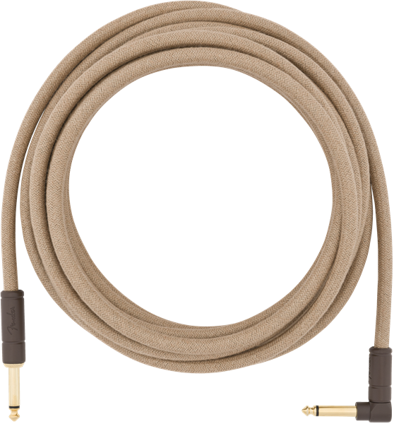 Fender 18.6' Angled Festival Instrument Cable Pure Hemp Natural