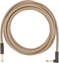 Load image into Gallery viewer, Fender 18.6&#39; Angled Festival Instrument Cable Pure Hemp Natural

