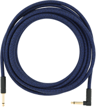 Load image into Gallery viewer, Fender 18.6&#39; Angled Festival Instrument Cable Pure Hemp Blue Dream
