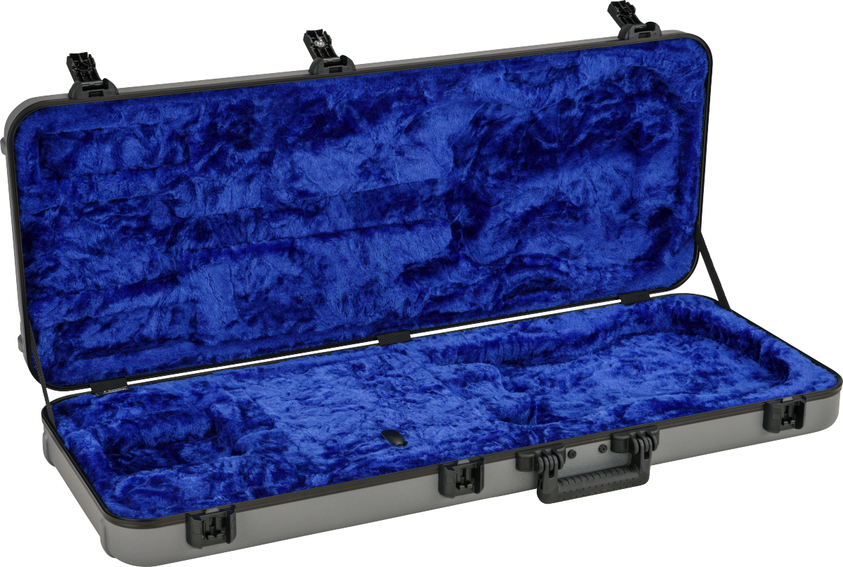 Fender Deluxe Molded Strat/Tele Case - Silver/Blue