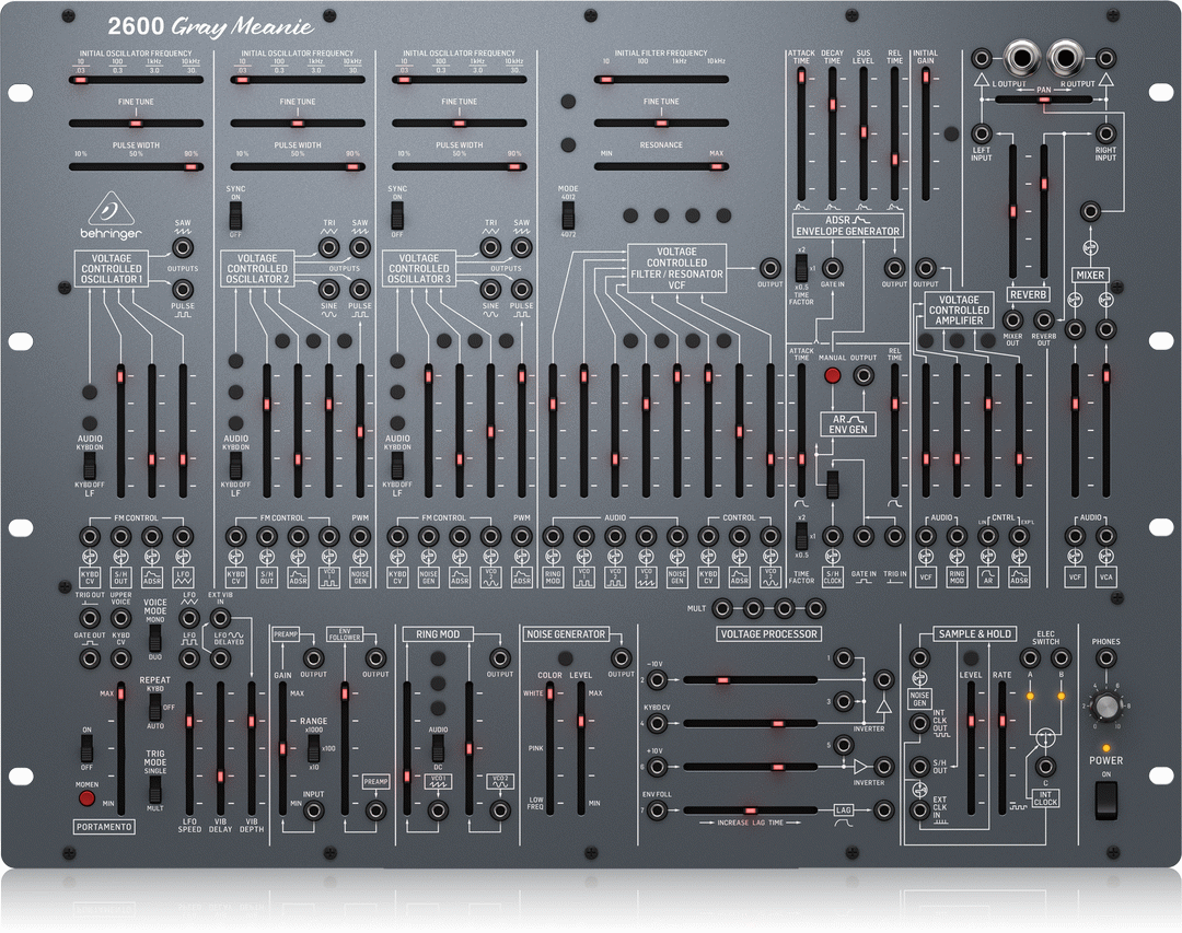 Behringer 2600 Gray Meanie Arp 2600 Analogue Synth Cone