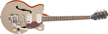Load image into Gallery viewer, Gretsch G2655T-P90 Streamliner Center Block Jr. Double-Cut P90 with Bigsby - Two-Tone Sahara Metallic and Vintage Mahogany Stain
