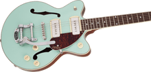 Load image into Gallery viewer, Gretsch G2655T-P90 Streamliner Center Block Jr. Double-Cut P90 Two-Tone Mint Metallic and Vintage Mahogany Stain
