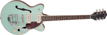 Load image into Gallery viewer, Gretsch G2655T-P90 Streamliner Center Block Jr. Double-Cut P90 Two-Tone Mint Metallic and Vintage Mahogany Stain
