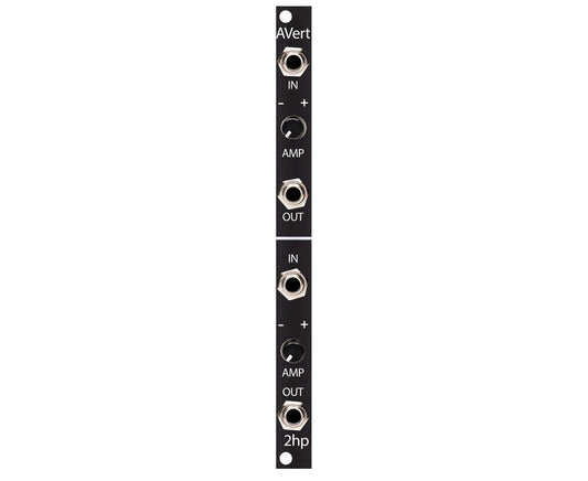 2hp Dual Attenuverter - Black