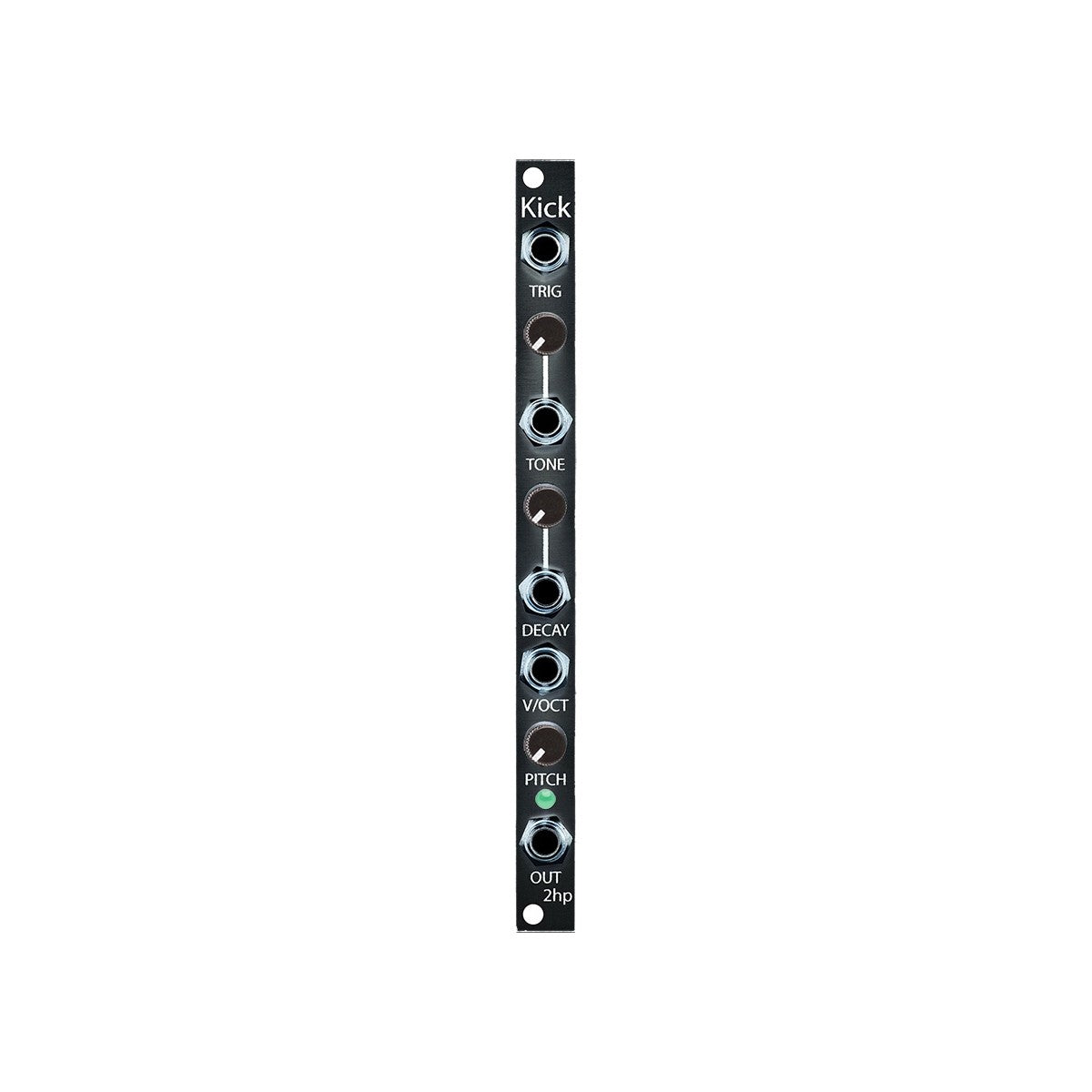 2HPのキックモジュール – 2hp kick module eurorack 2hp Kick - Eurorack Module on ModularGrid