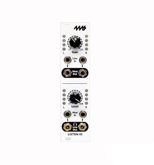 4MS Listen IO Stereo Input/Output Interface