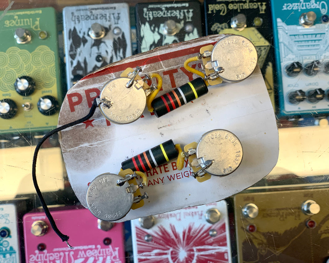 - '59 Les Paul Wiring Harness (500k CTS / Bumblebee Caps)