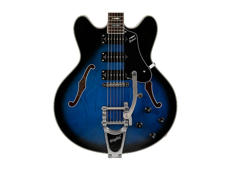 Limited Edition VOX Bobcat S66 Bigsby - Sapphire Blue With Hard Case