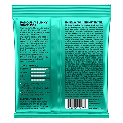 Ernie Ball Not Even Slinky Electric Guitar Strings