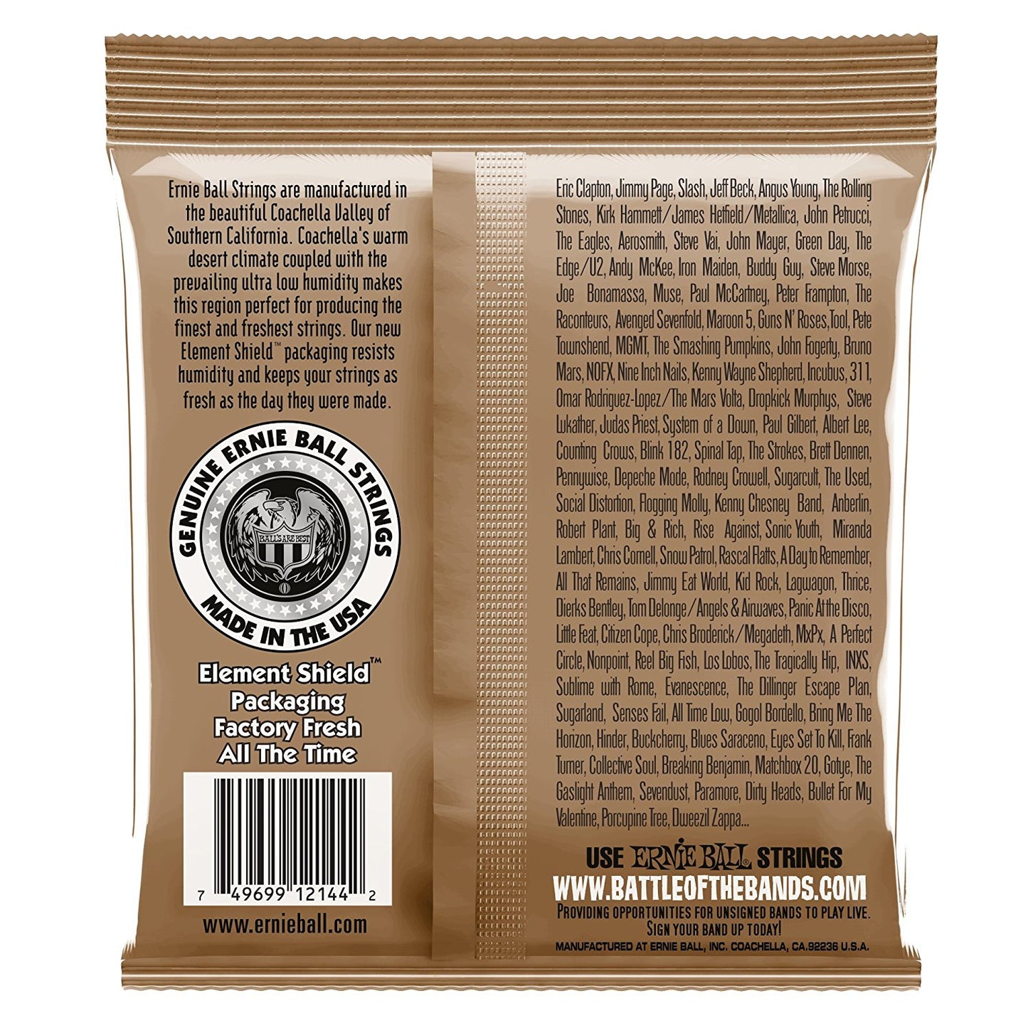 Ernie Ball Earthwood Phosphor Bronze 2148 Light Acoustic Strings