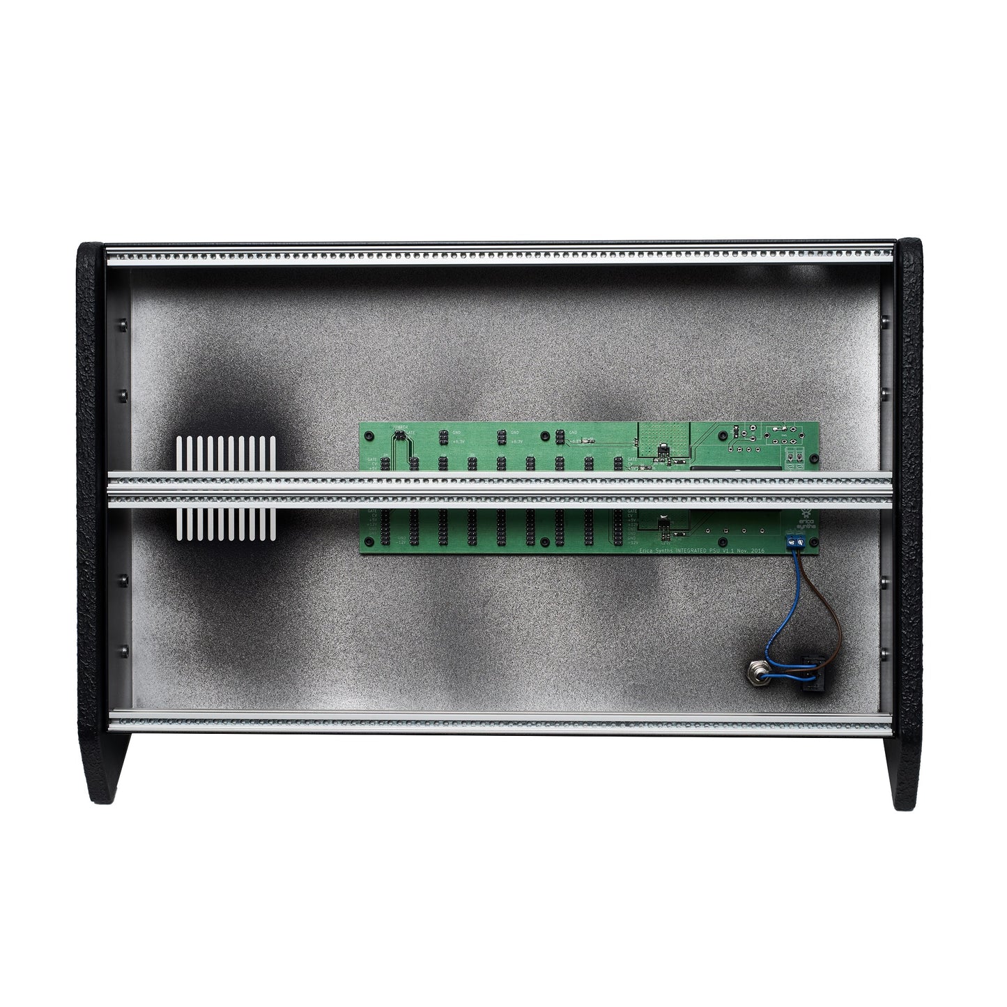 Erica Synths 2 x 84HP Skiff Case with Integrated PSU Vertical Side Panels